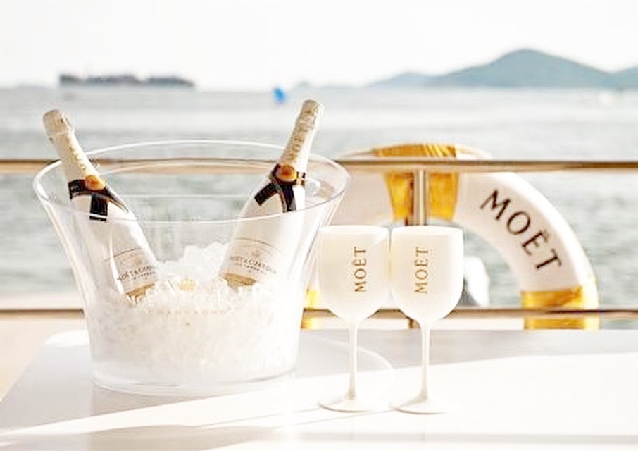 Wines and Champagnes on board